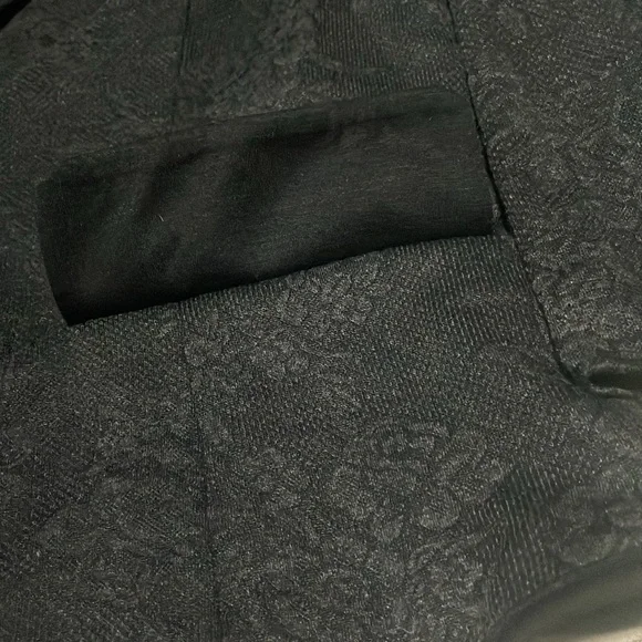 Wet Seal SZ L Black Floral Single Button Front Blazer - Picture 14 of 15